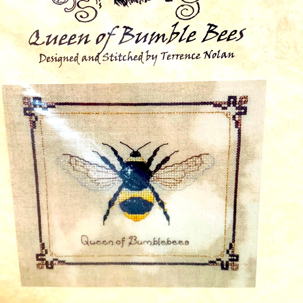 Cross Stitch kit- PROF. FIZZBY’S - Terrance Nolan WEE BEASTIES QUEEN BUMBLEBEE